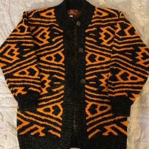 Quirky vintage wool cardigan